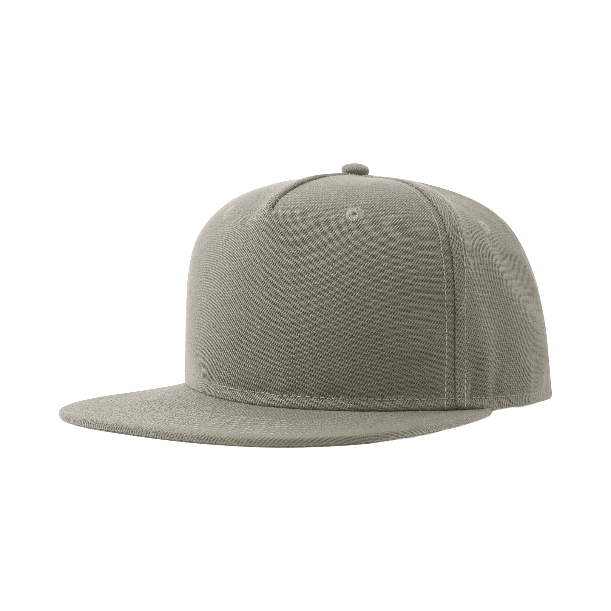 Atlantis Snap Five-S premium snapback cap featuring a structured design and adjustable strap, shown in a close-up front view.