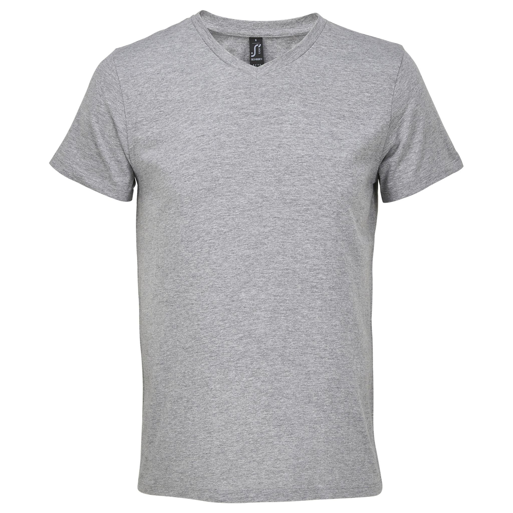 Light men's V-neck T-shirt by Sols, Klasisks un viegls V vīriešu t-krekls ar V veida apkakli, displayed flat.