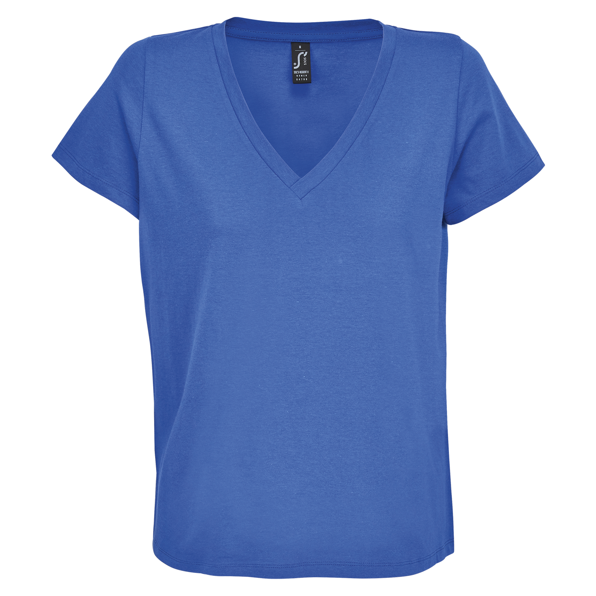 Light beige Sols V-neck T-shirt for women, casual fit with V-shaped neckline, stylish and comfortable everyday wear.