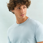 Sol's Imperial classic fit men's T-shirt in black, featuring a crew neckline and soft cotton fabric, displayed on a plain background.