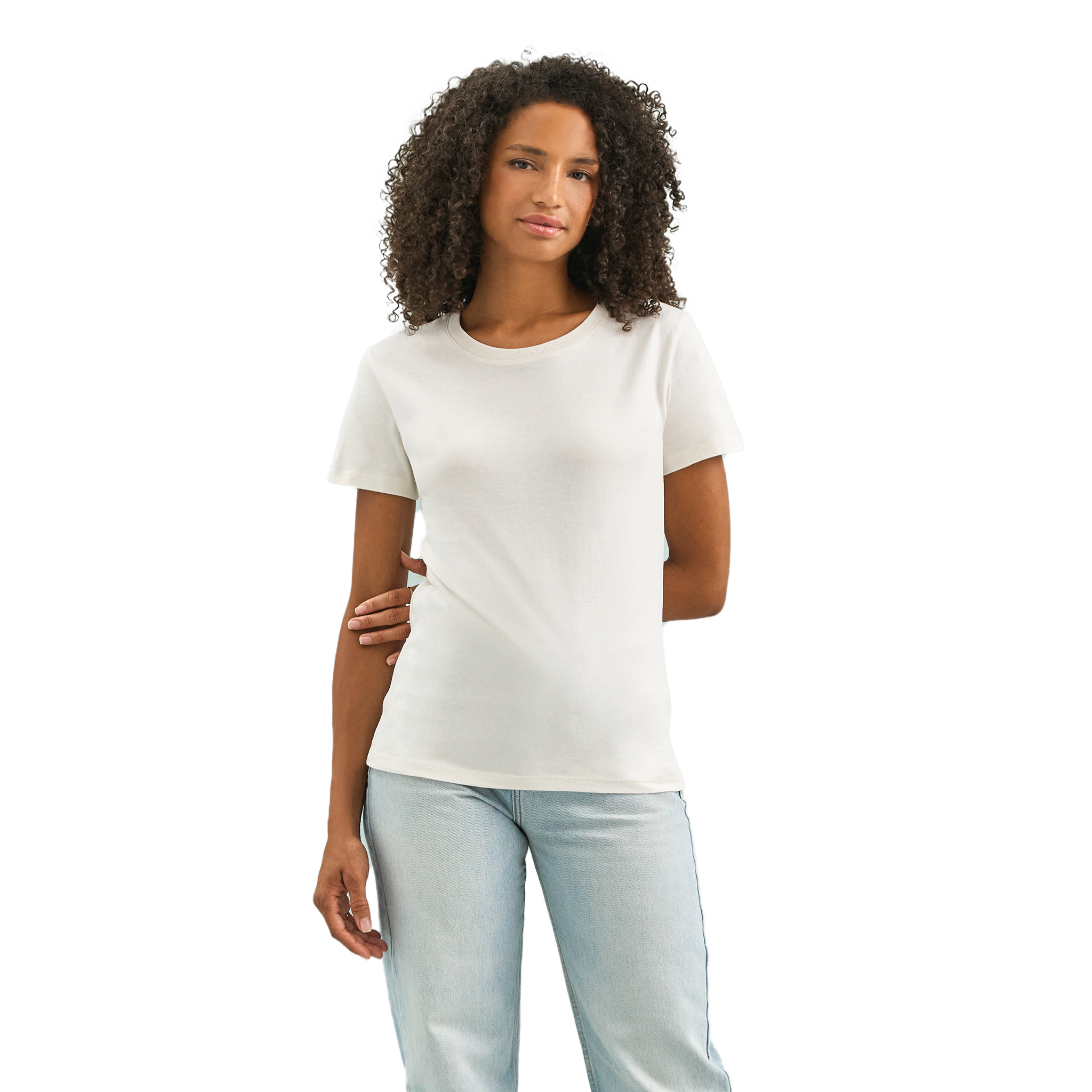Sol's Imperial Women classic fit women's T-shirt in soft fabric, shown in a casual style with short sleeves and round neckline.