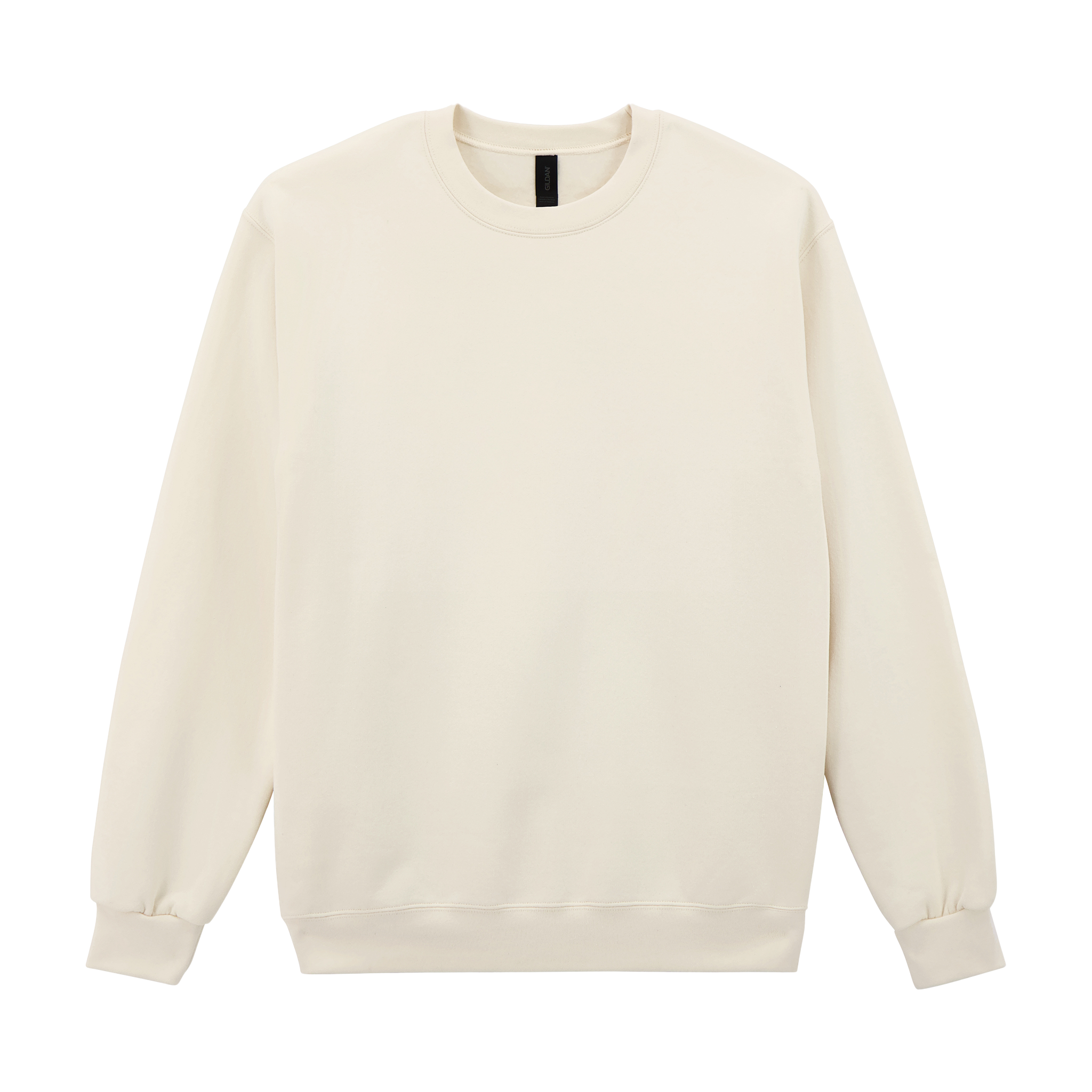 Gildan HAMMER Premium biezais džemperis in neutral color, soft fabric with a round neckline and long sleeves.