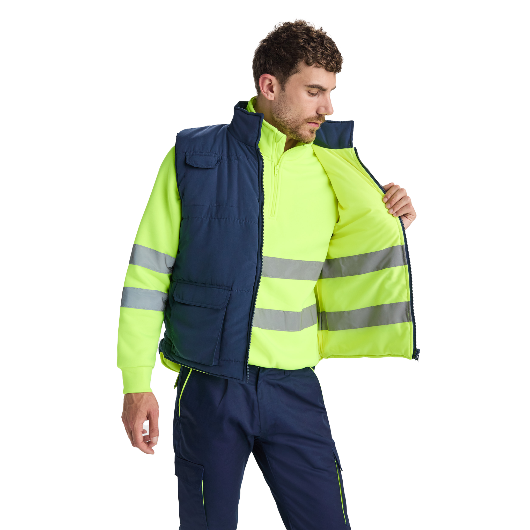 Polsterēta divpusējā darba veste PERSEI - Kombis
