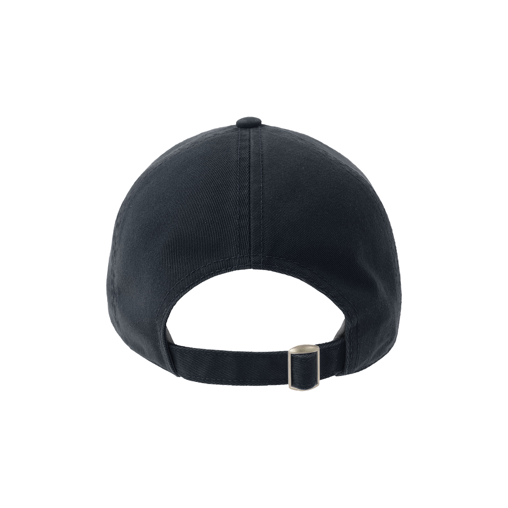 Atlantis premium cotton cap with adjustable strap and branded logo, shown from the back.