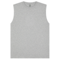 Earth Positive® Sleeveless T-Shirt EP01S in light heather with front view, soft cotton fabric, casual fit, and sleeveless design.