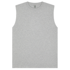 Earth Positive® Sleeveless T-Shirt EP01S in light heather with front view, soft cotton fabric, casual fit, and sleeveless design.
