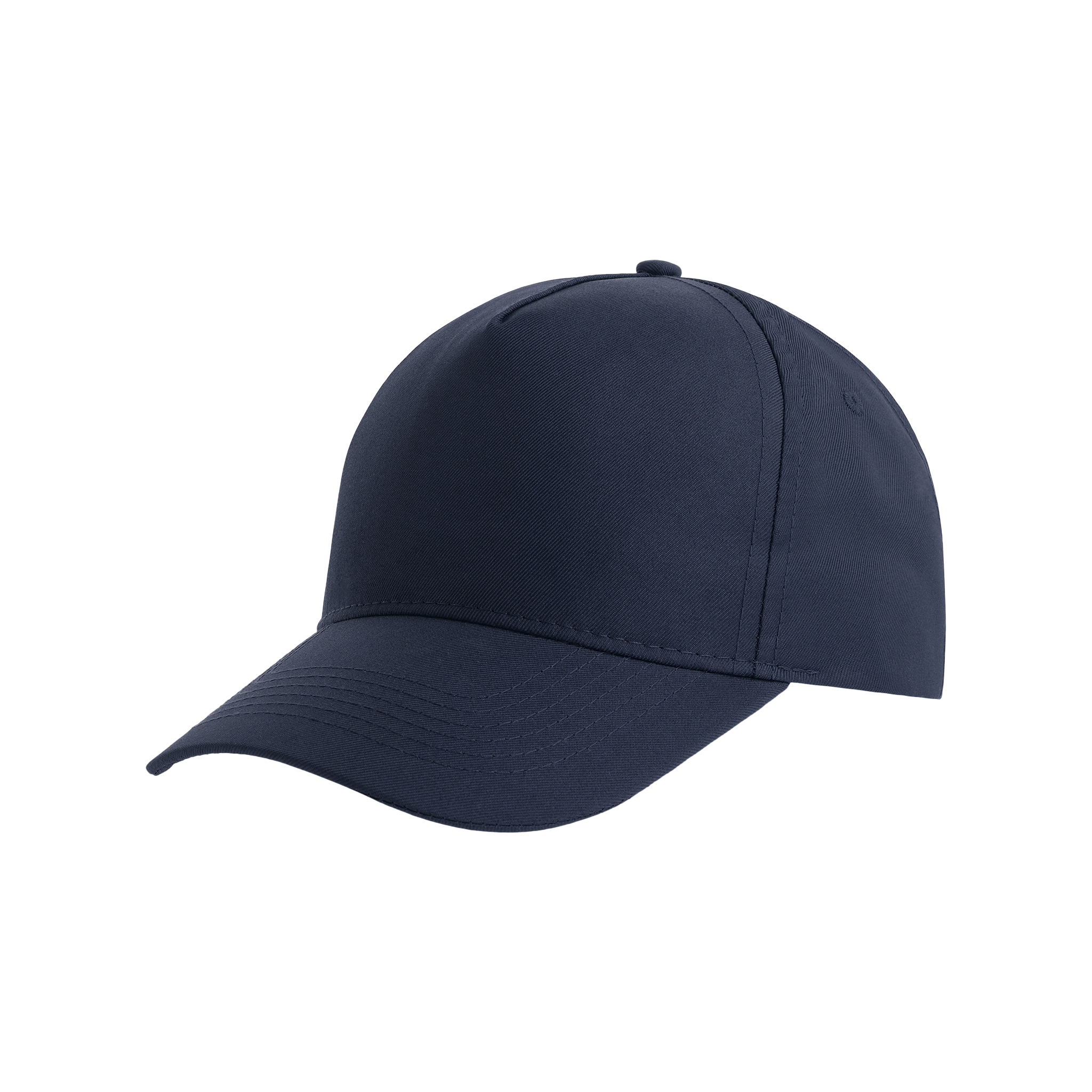 Atlantis 5-paneled RECY FIVE cap with adjustable strap, made from eco-friendly materials, shown on a white background.