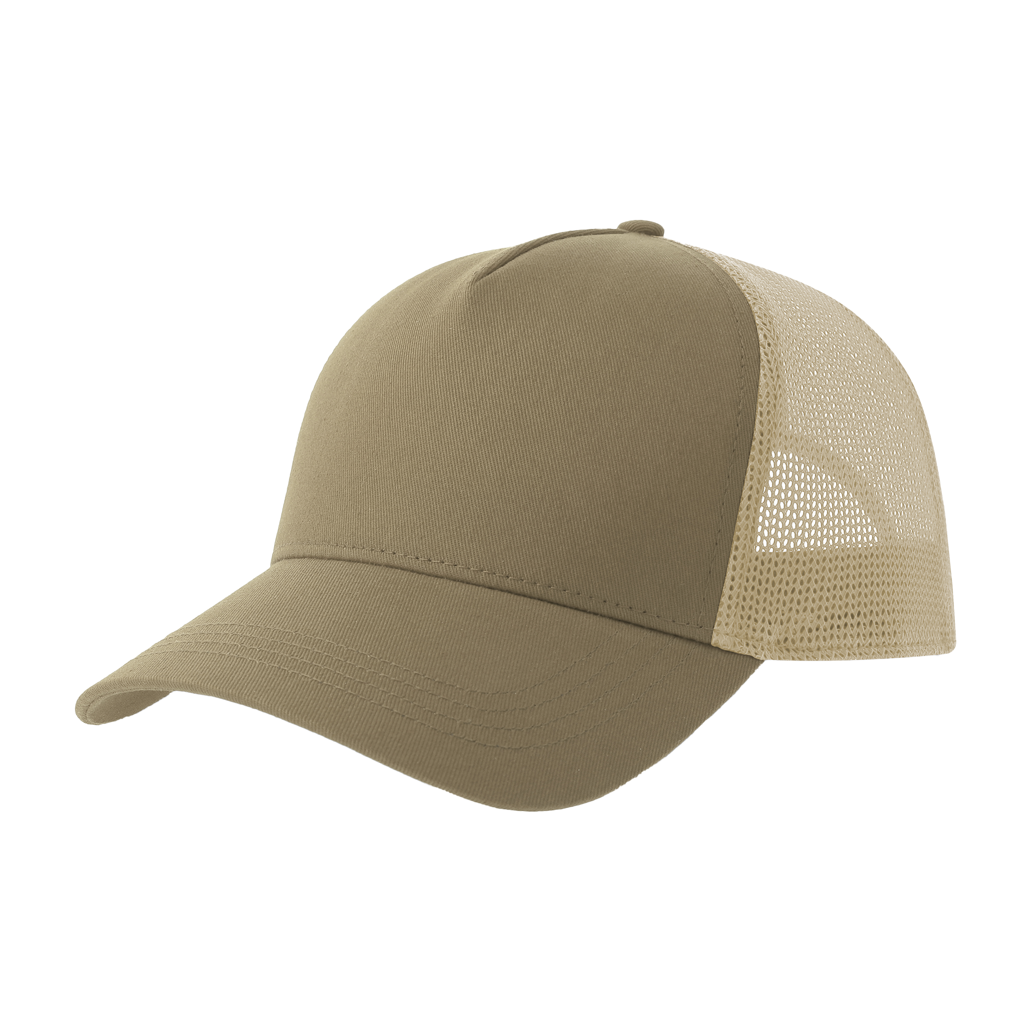 Atlantis Trucker cap in cotton for men and women, featuring a classic design and adjustable fit.