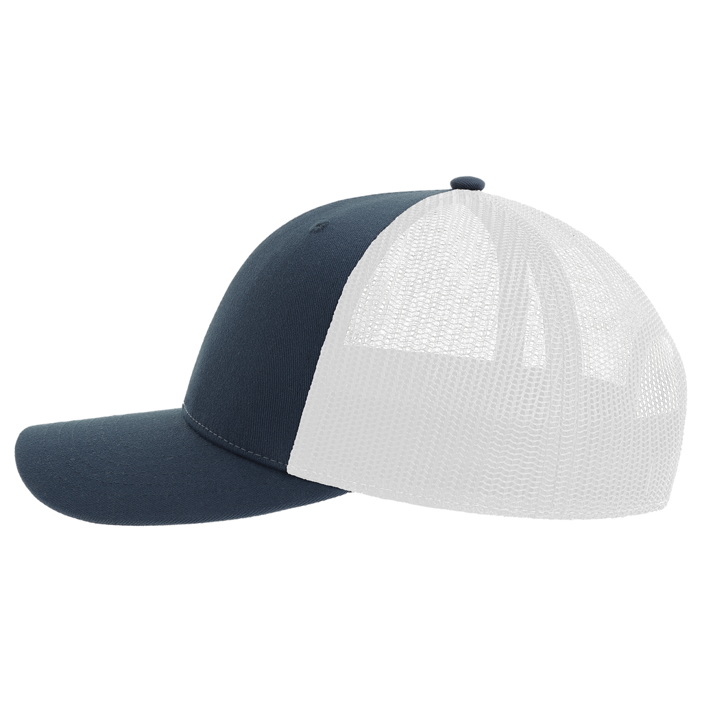 Atlantis Trucker cap with adjustable strap, classic design, and breathable mesh panels for casual wear.