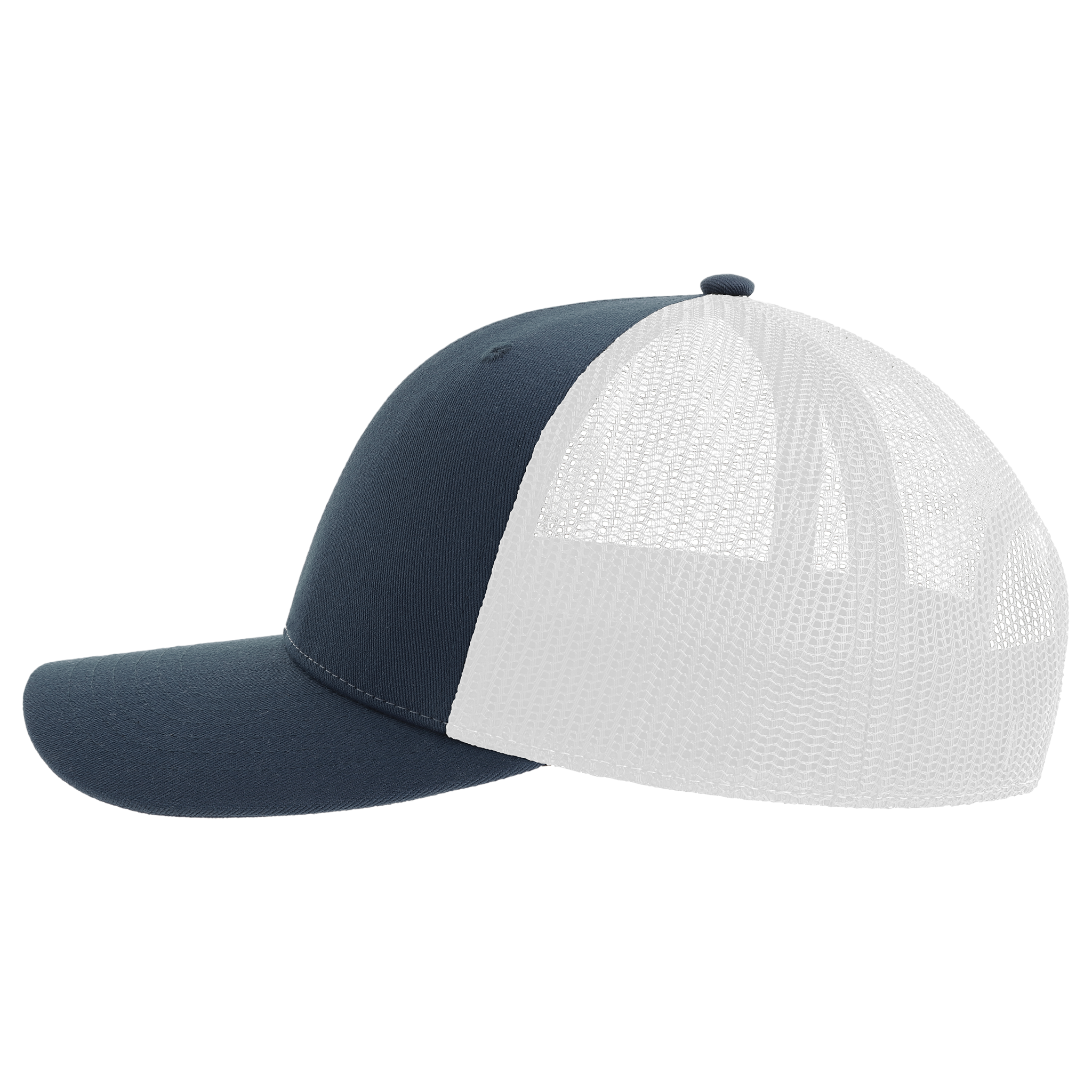 Atlantis Trucker cap with adjustable strap, classic design, and breathable mesh panels for casual wear.
