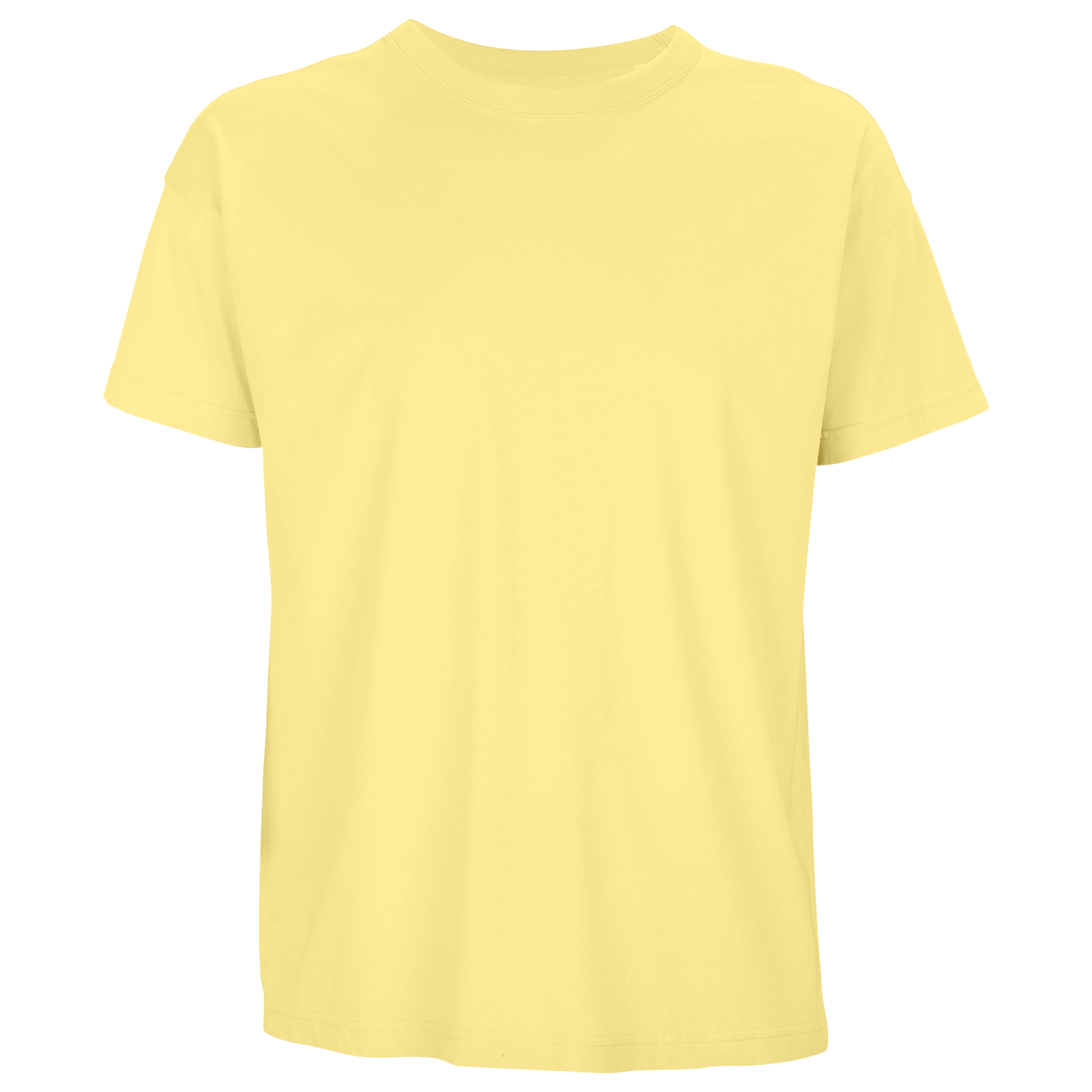 Sol's men's boxy t-shirt in relaxed fit, shown in charcoal gray with crew neckline and short sleeves.