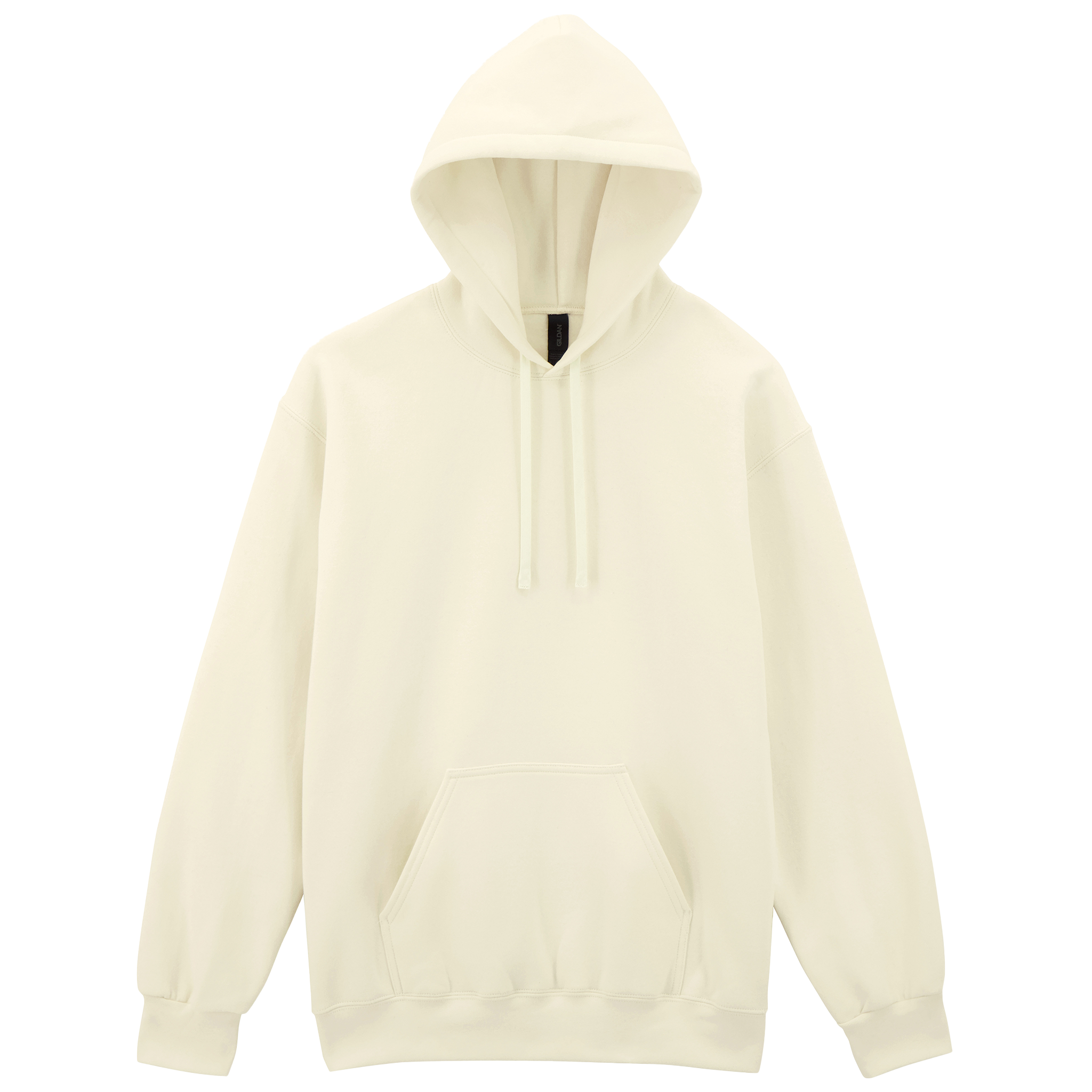 Gildan HAMMER Premium gray hoodie sweatshirt with front pocket and adjustable drawstrings, casual and comfortable fit