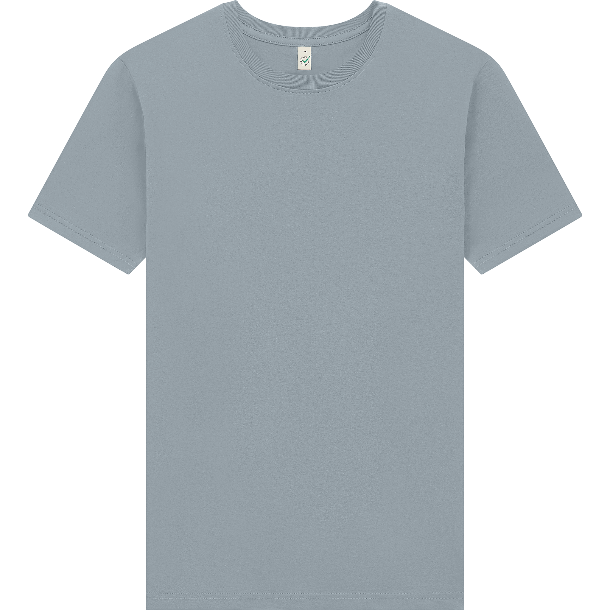 Earth Positive® EP185 premium jersey T-shirt in soft fabric, displayed flat with front view showing classic fit and crew neckline.