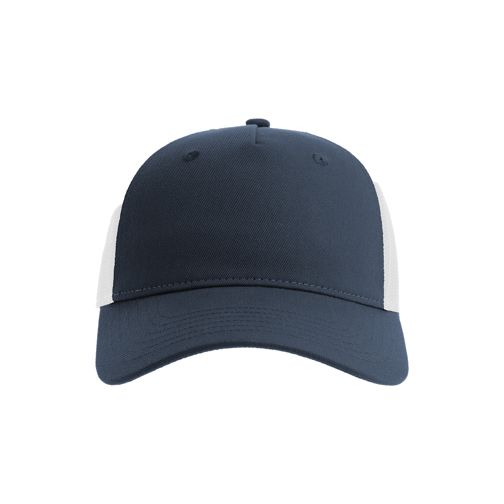 Atlantis Trucker cap with adjustable strap and mesh back, featuring a classic design and the Zion branding on the front.