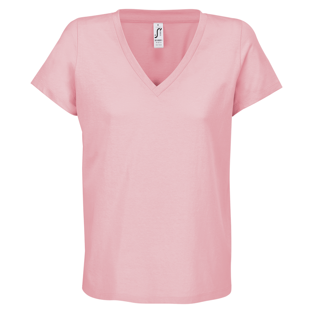 Sols Klasisks V-neck women's T-shirt in light fabric, featuring a stylish V-neck design and casual fit.