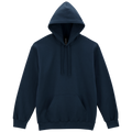 Gildan HAMMER premium gray hoodie sweatshirt with front pocket and adjustable drawstrings, casual cozy jumper for everyday wear.