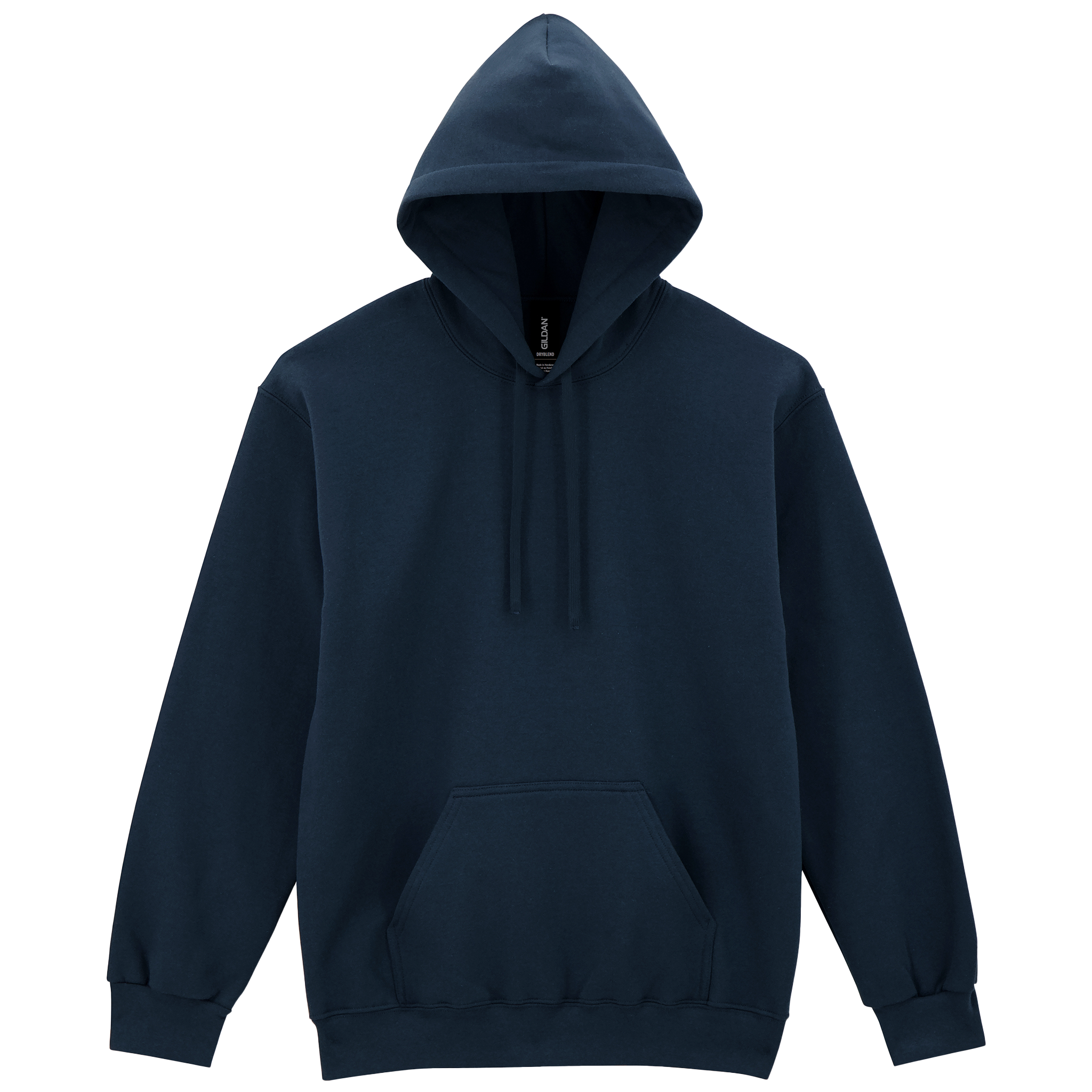 Gildan HAMMER premium gray hoodie sweatshirt with front pocket and adjustable drawstrings, casual cozy jumper for everyday wear.