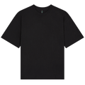 Earth Positive® Heavy Boxy T-Shirt EP50 in black front view, soft cotton fabric, casual fit, with classic crew neckline.