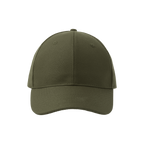 Atlantis Recy Six 6-paneled cap, front view showing adjustable strap and logo, casual style for everyday wear.
