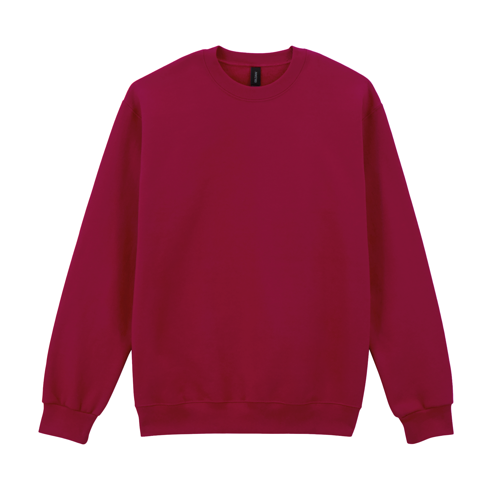 Gildan HAMMER Premium beige sweatshirt with ribbed cuffs and collar, soft fabric, and casual fit.