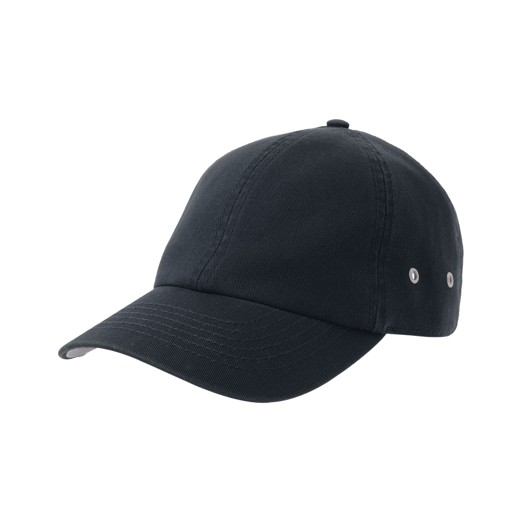 Atlantis Premium kokvilnas cepure, soft fabric, casual style, navy blue color, detailed stitching, comfortable fit.