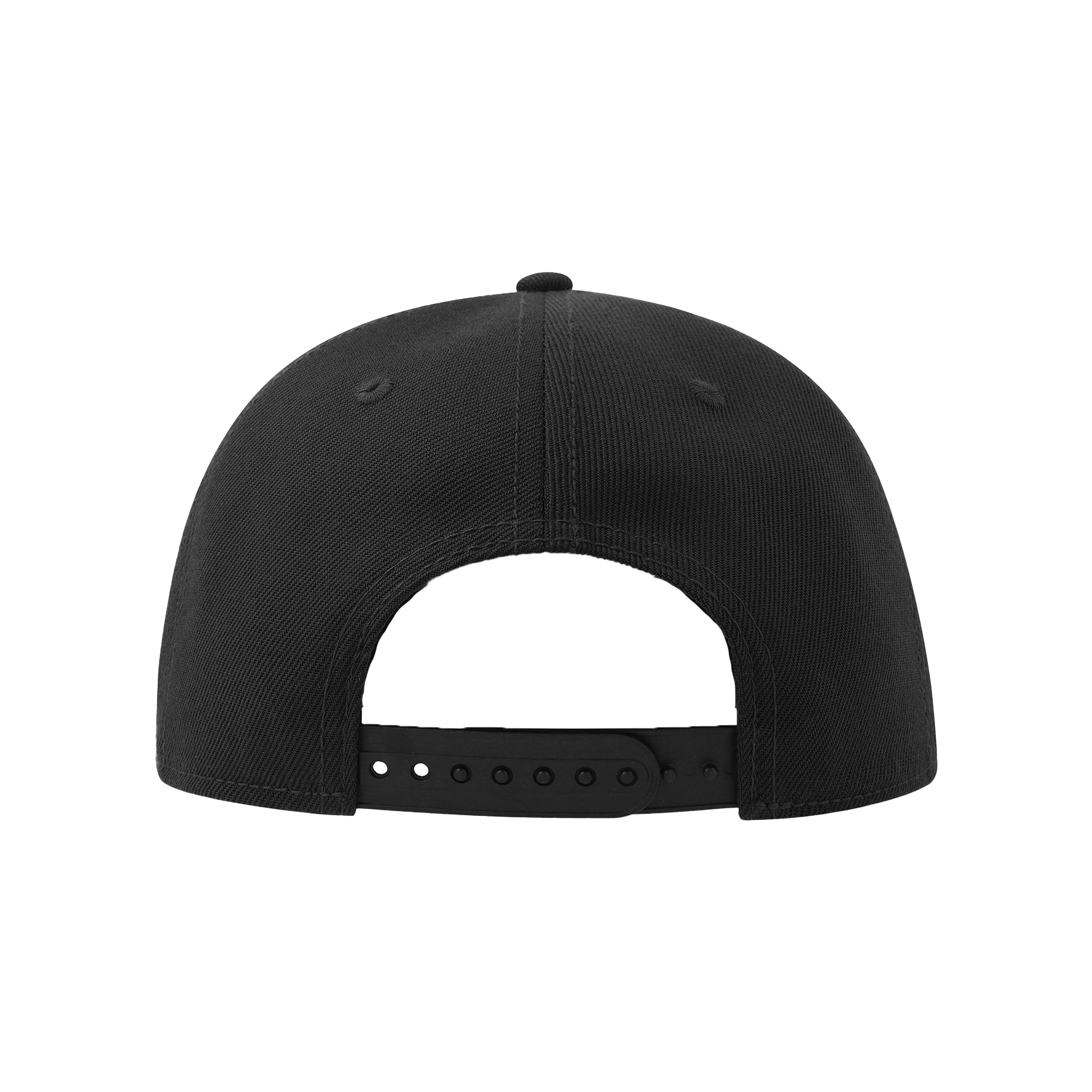 Atlantis Snap Five-S premium snapback cap shown from the back, featuring adjustable strap and stylish design.