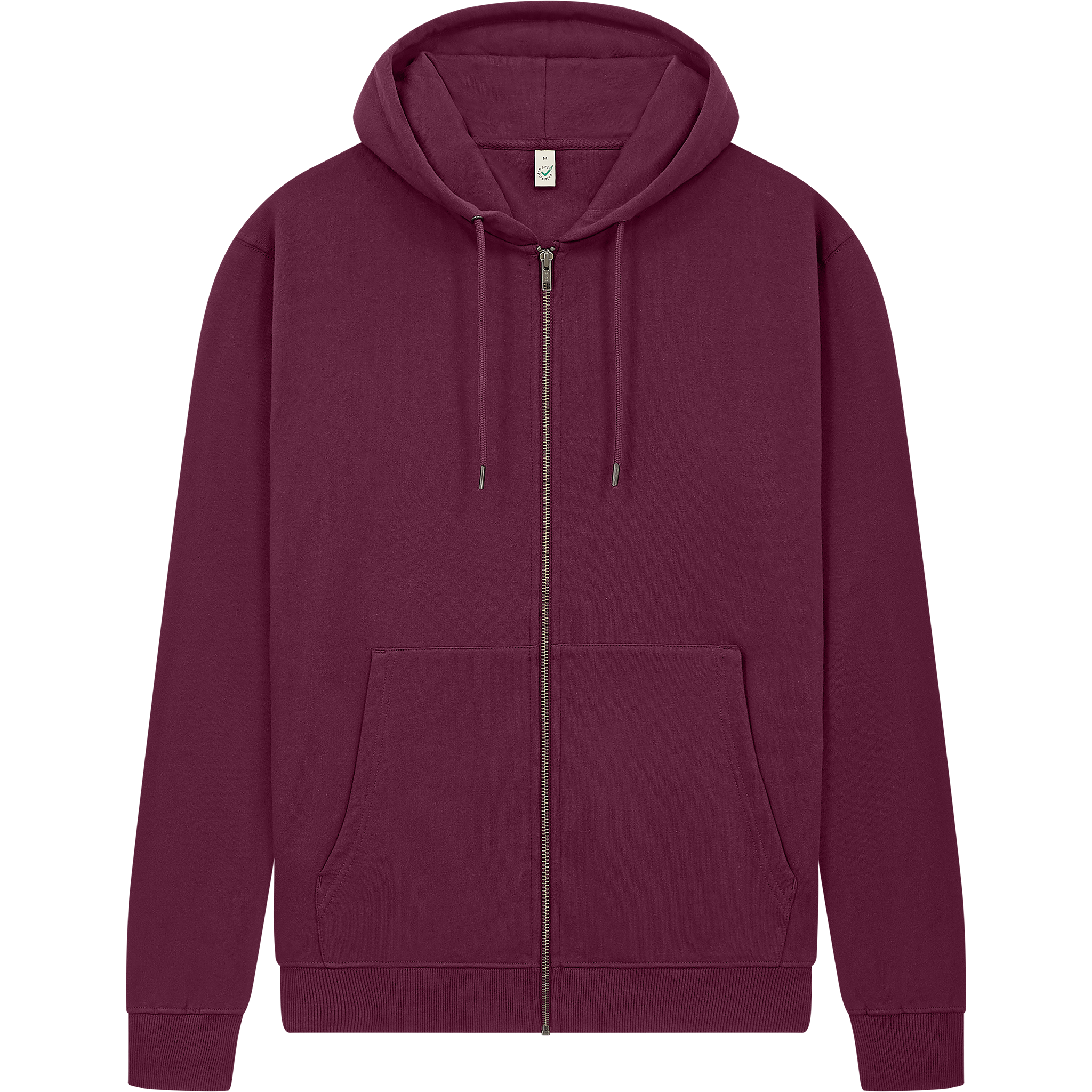 Blue Earth Positive® Full Zip Hoodie EP303 front view showing zip closure, hood, and soft fabric, designed for comfort and style.