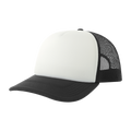 Blue Atlantis Trucker Rapper-S cap with mesh back and adjustable strap, stylish and casual headwear for street fashion.