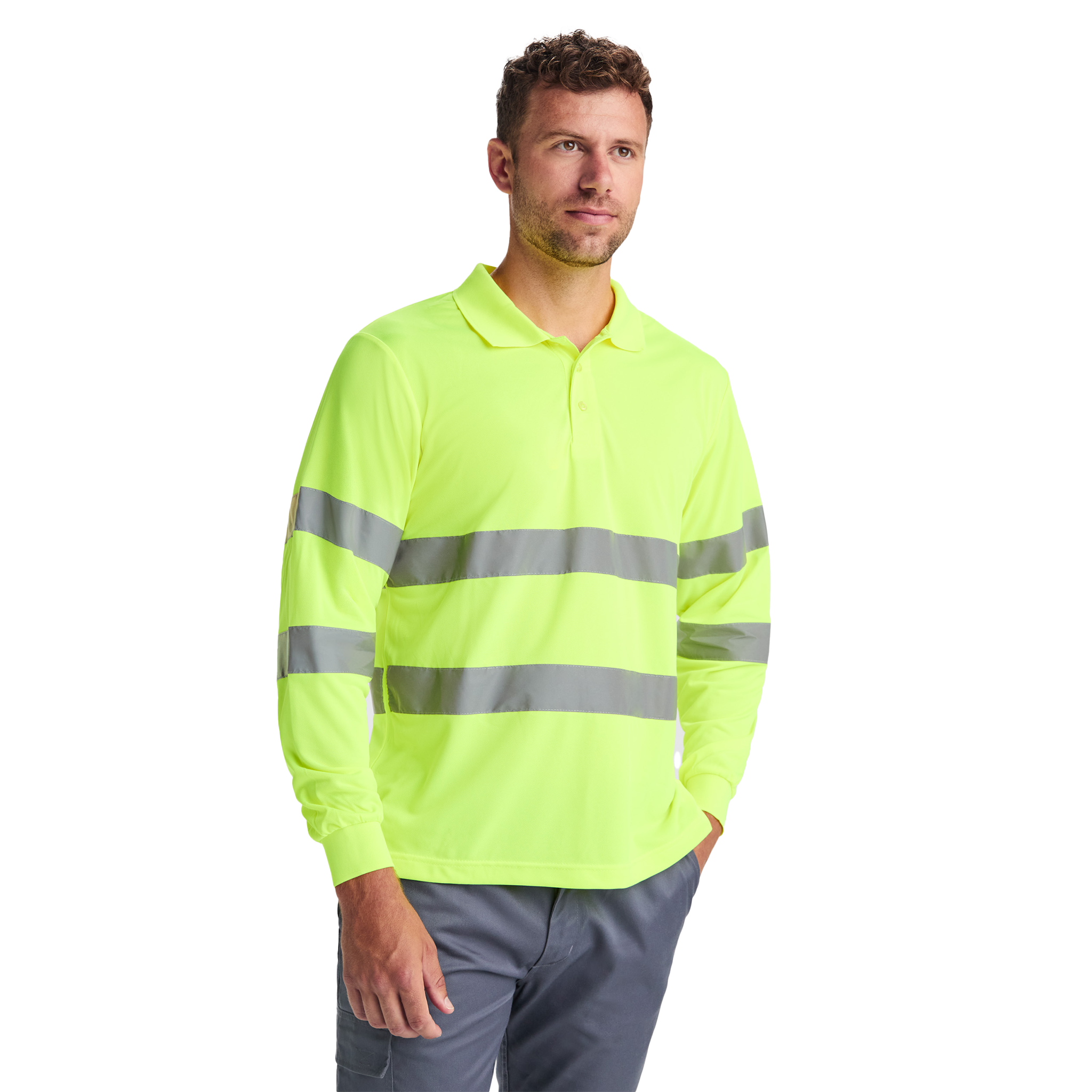 Sertificēts polo ar garām piedurknēm POLARIS L/S - Kombis