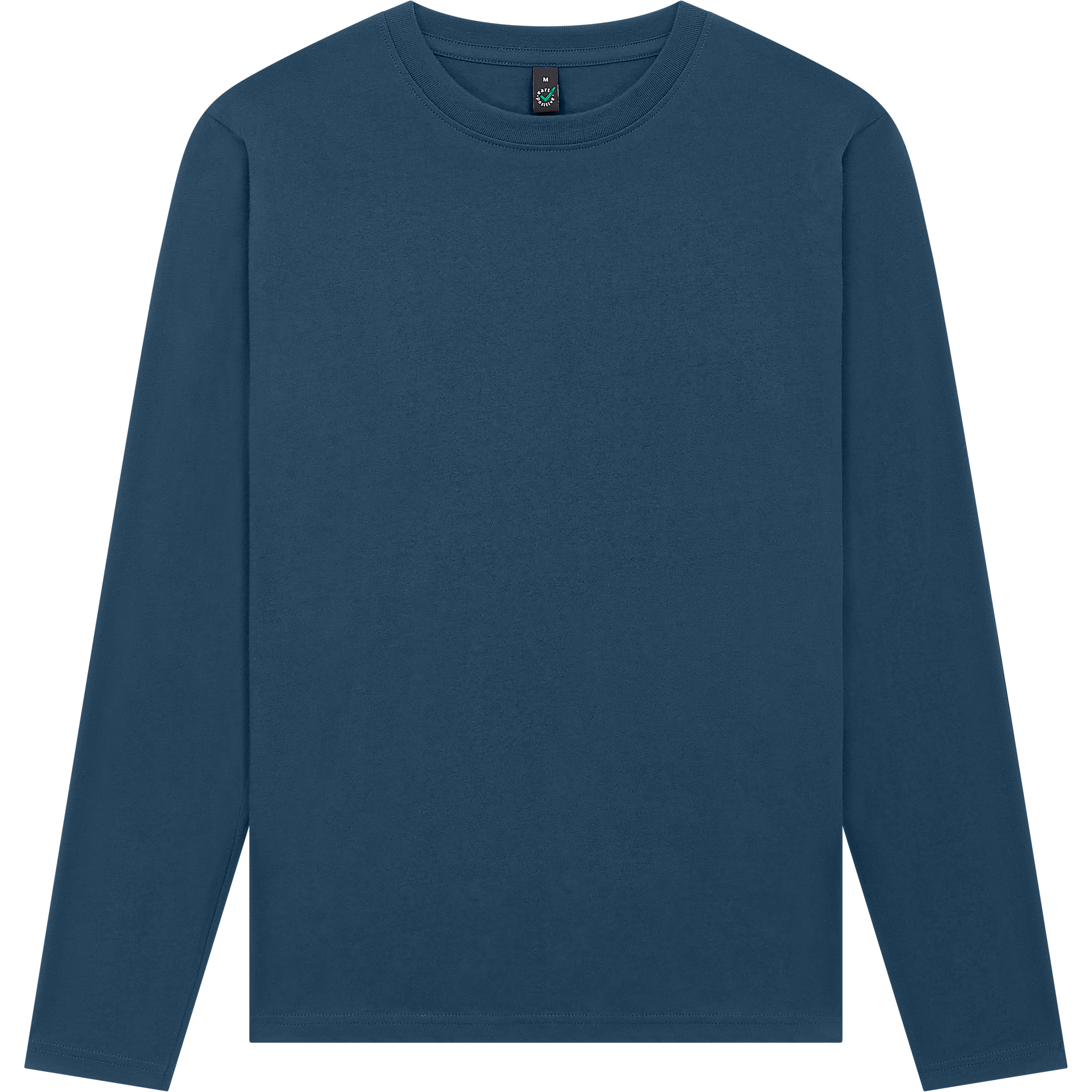 Earth Positive® Long Sleeve T-Shirt EP01L displayed from the front, featuring a classic fit and eco-friendly cotton fabric.