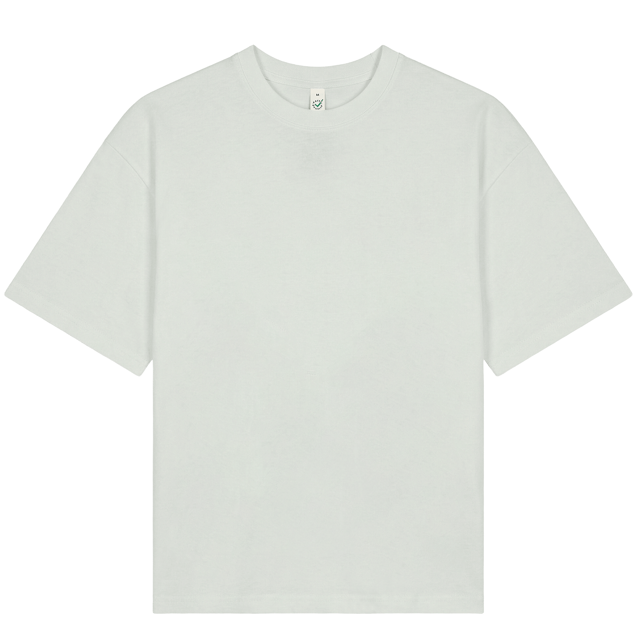 Earth Positive® Heavy Boxy T-Shirt EP50, front view showing a relaxed fit, cotton fabric, and brand logo on the chest.