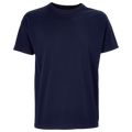 Sol's men's casual boxy T-shirt in neutral color, featuring a relaxed fit and simple crew neckline, shown on a mannequin.