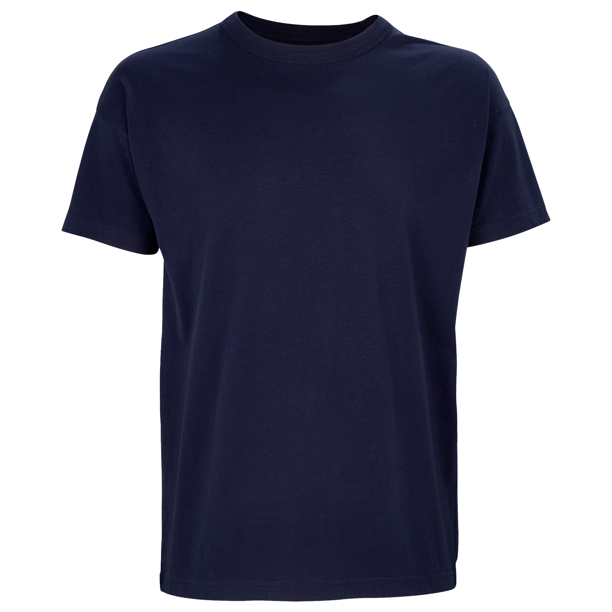 Sol's men's casual boxy T-shirt in neutral color, featuring a relaxed fit and simple crew neckline, shown on a mannequin.