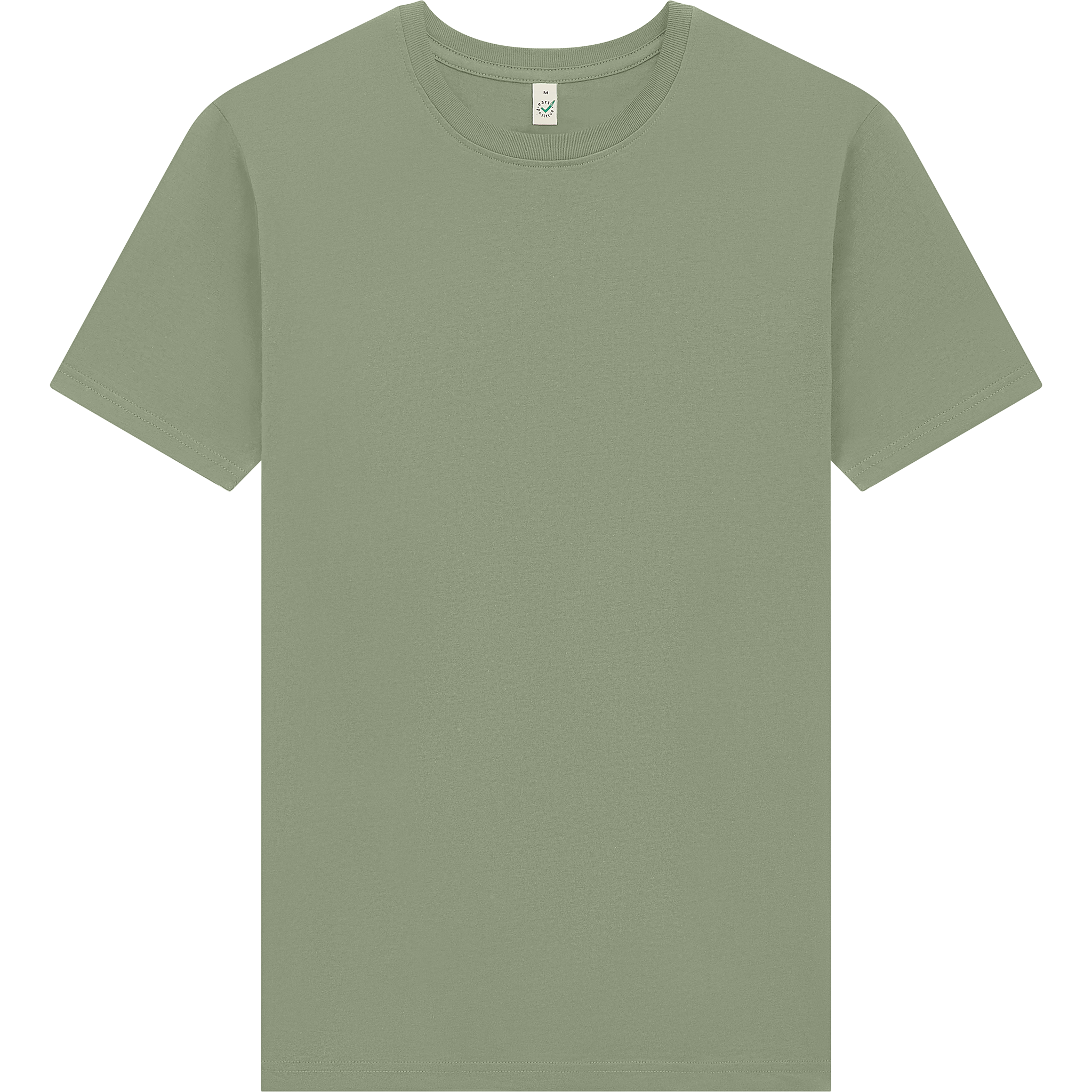 Earth Positive® Premium Jersey T-Shirt EP185 in forest green, front view showing soft fabric and classic fit.