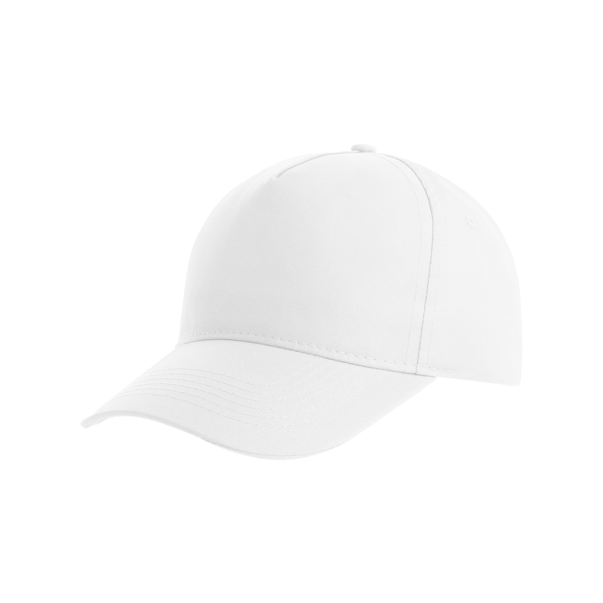 Atlantis Recy Five 5-paneled cap featuring a structured design and adjustable strap, shown in a detailed front view.