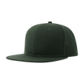 Atlantis premium black snapback cap with adjustable strap and embroidered logo, front view showing detailed stitching.