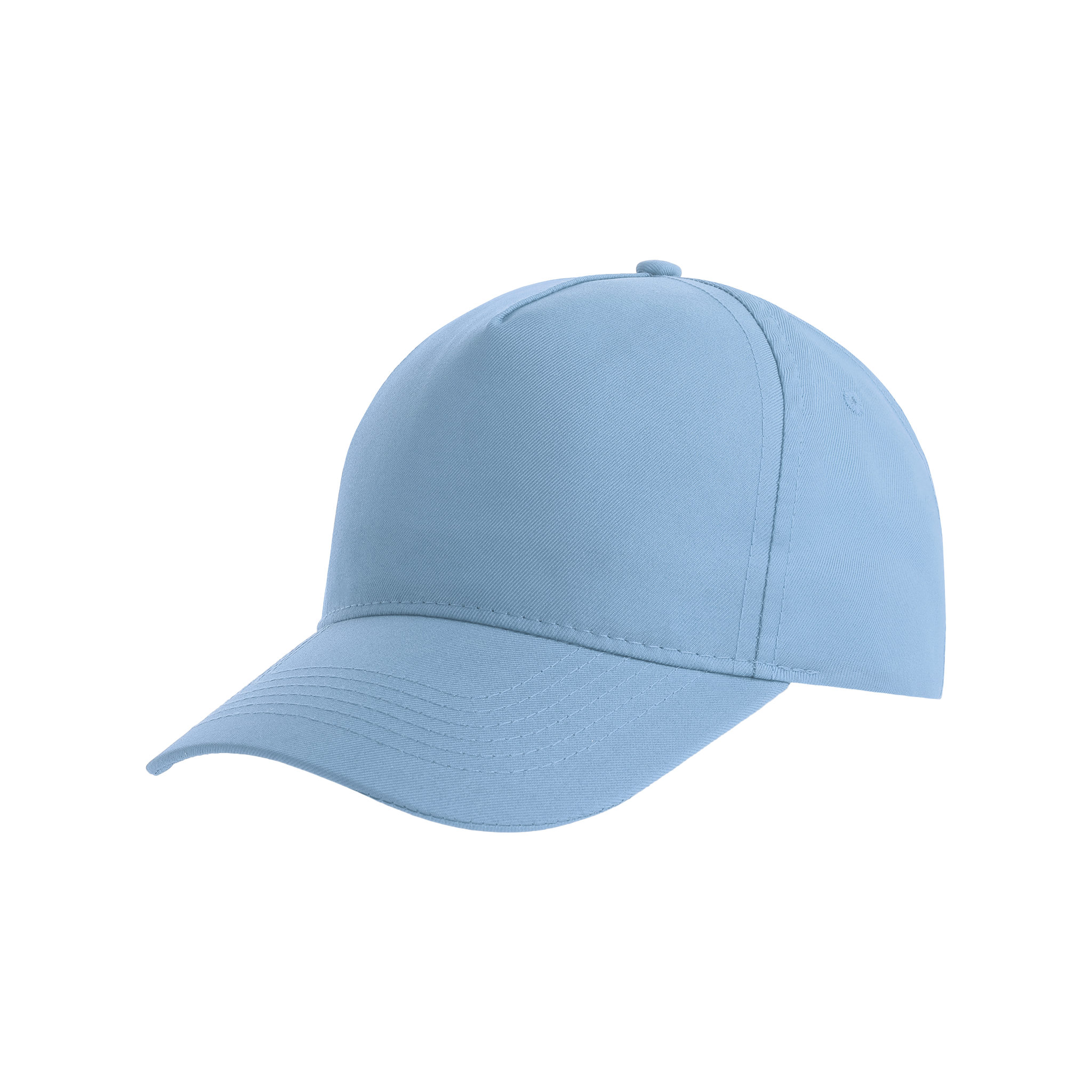 Atlantis RECY FIVE 5-paneled hat featuring multiple fabric panels and adjustable strap, stylish and casual headwear.