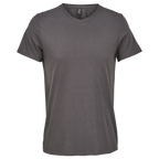 Light men's V-neck T-shirt from Sols, model Regent V, shown in a natural fabric texture with a fitted style.