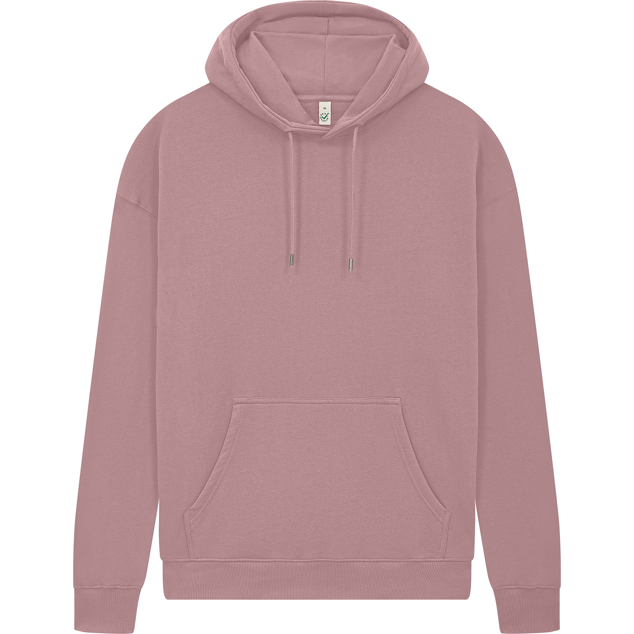 Earth Positive® EP301 pullover hoodie featuring a front view with a classic fit and eco-friendly organic cotton material.