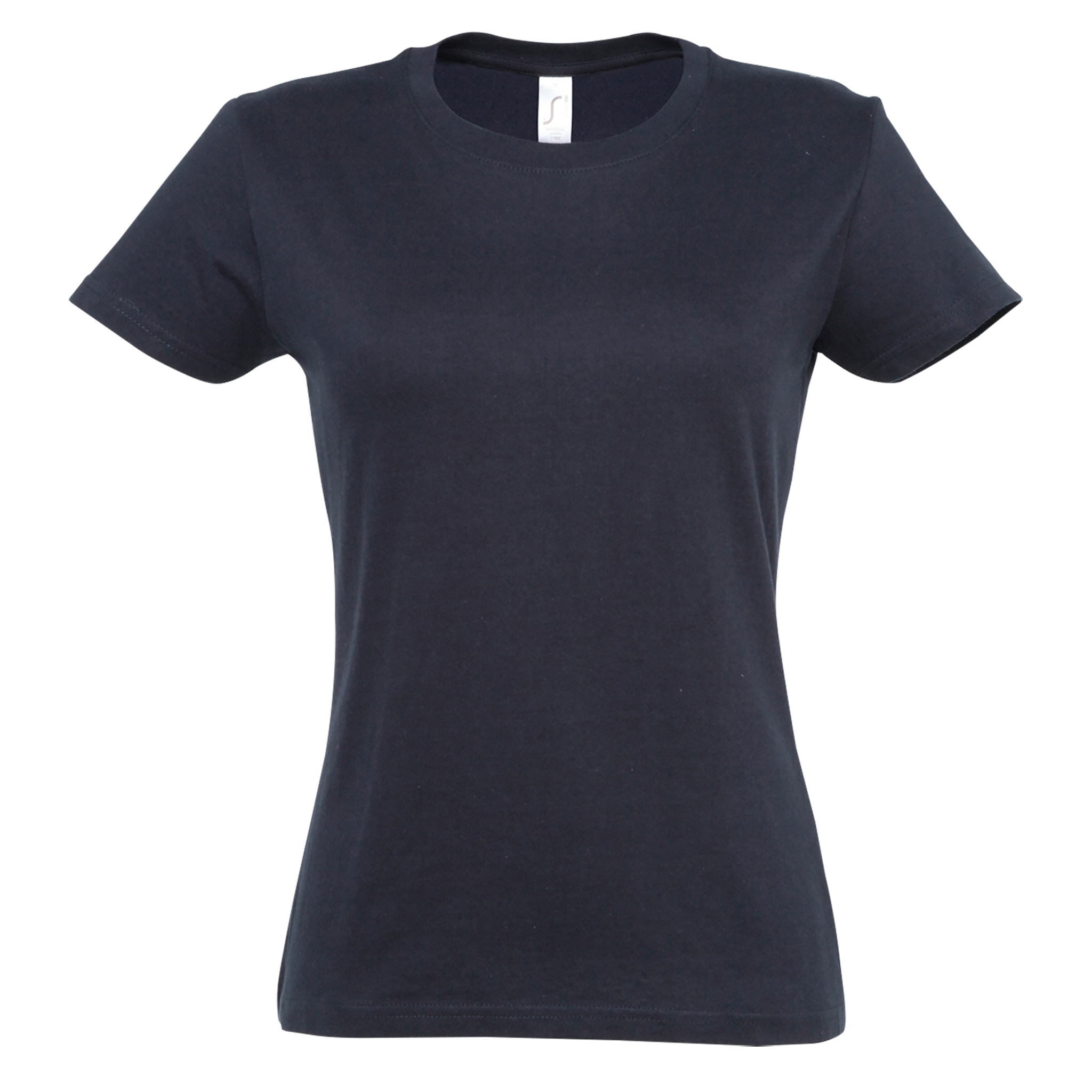 Light beige classic fit women's T-shirt by Sols, featuring a simple round neckline and short sleeves.