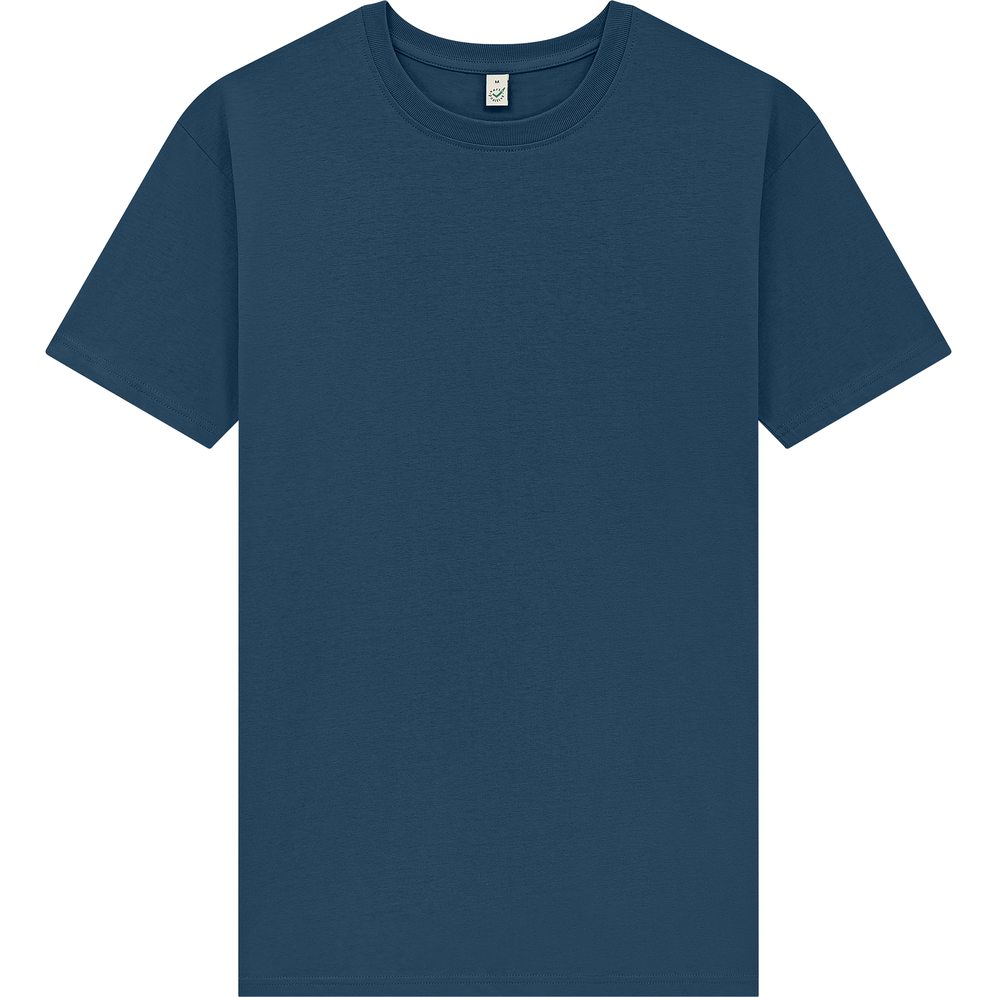 Earth Positive® Oversized T-shirt EP19 in natural fabric, front view showing relaxed fit and eco-friendly design.