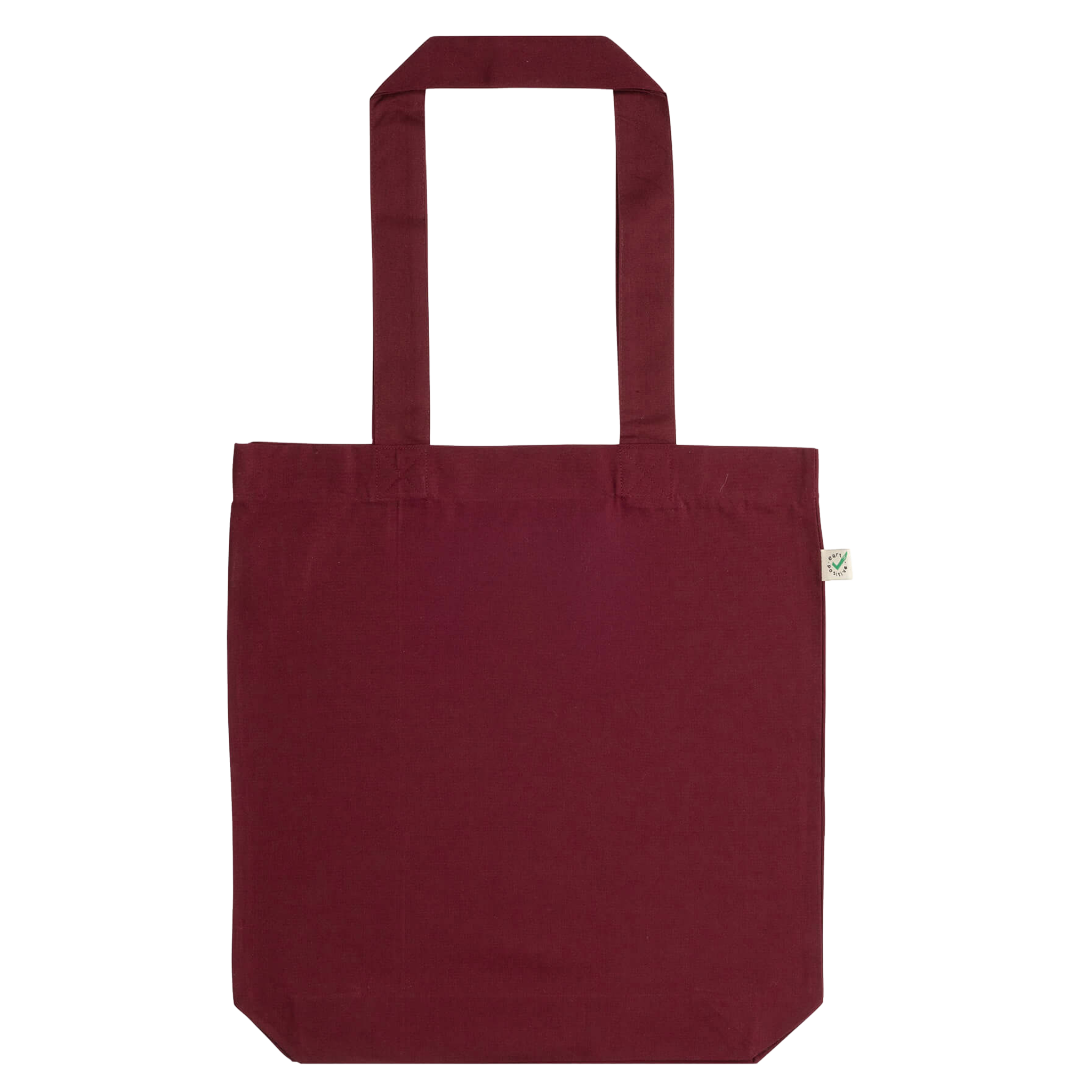 Earth Positive® Soma fashion tote bag in blue with front view, eco-friendly design, branded EP tote for everyday use