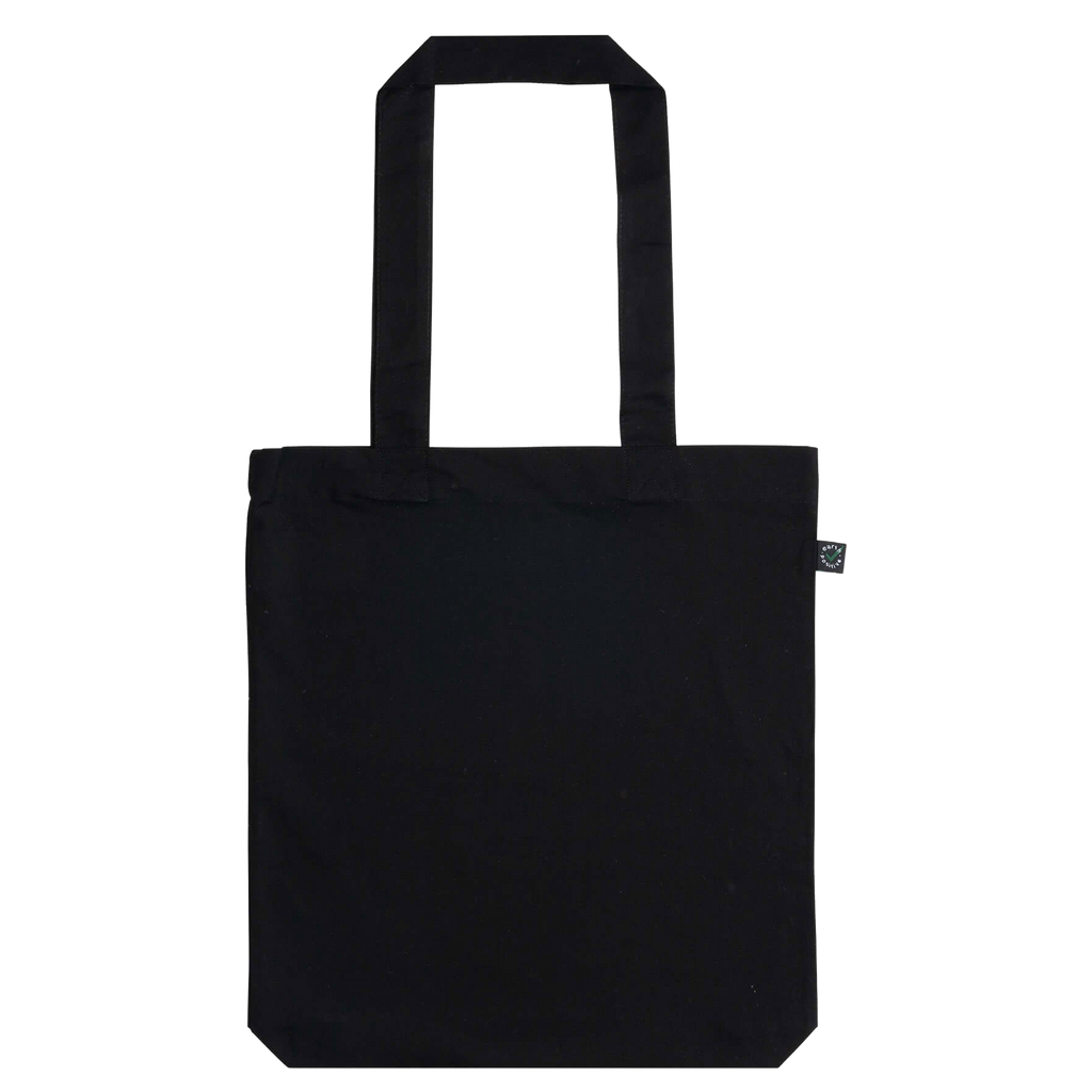 Earth Positive® Soma Fashion Tote Bag EP75 in black, front view showcasing durable eco-friendly design and spacious interior.