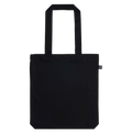 Earth Positive® Soma Fashion Tote Bag EP75 in black, front view showcasing durable eco-friendly design and spacious interior.