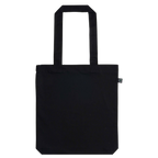 Earth Positive® Soma Fashion Tote Bag EP75 in black, front view showcasing durable eco-friendly design and spacious interior.