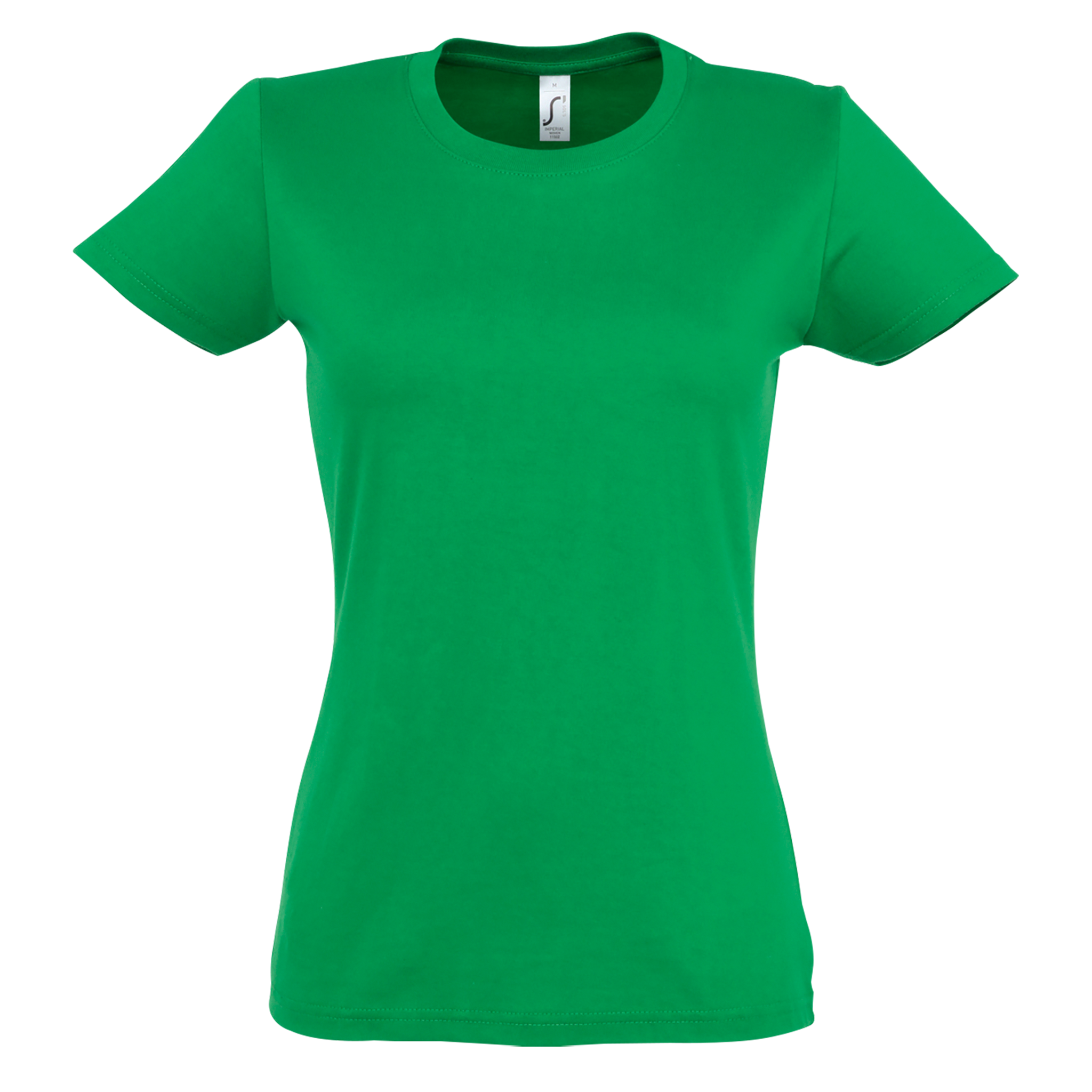 Light beige Sols Imperial Women T-shirt with classic fit, short sleeves, and crew neckline, displayed flat on a white background.