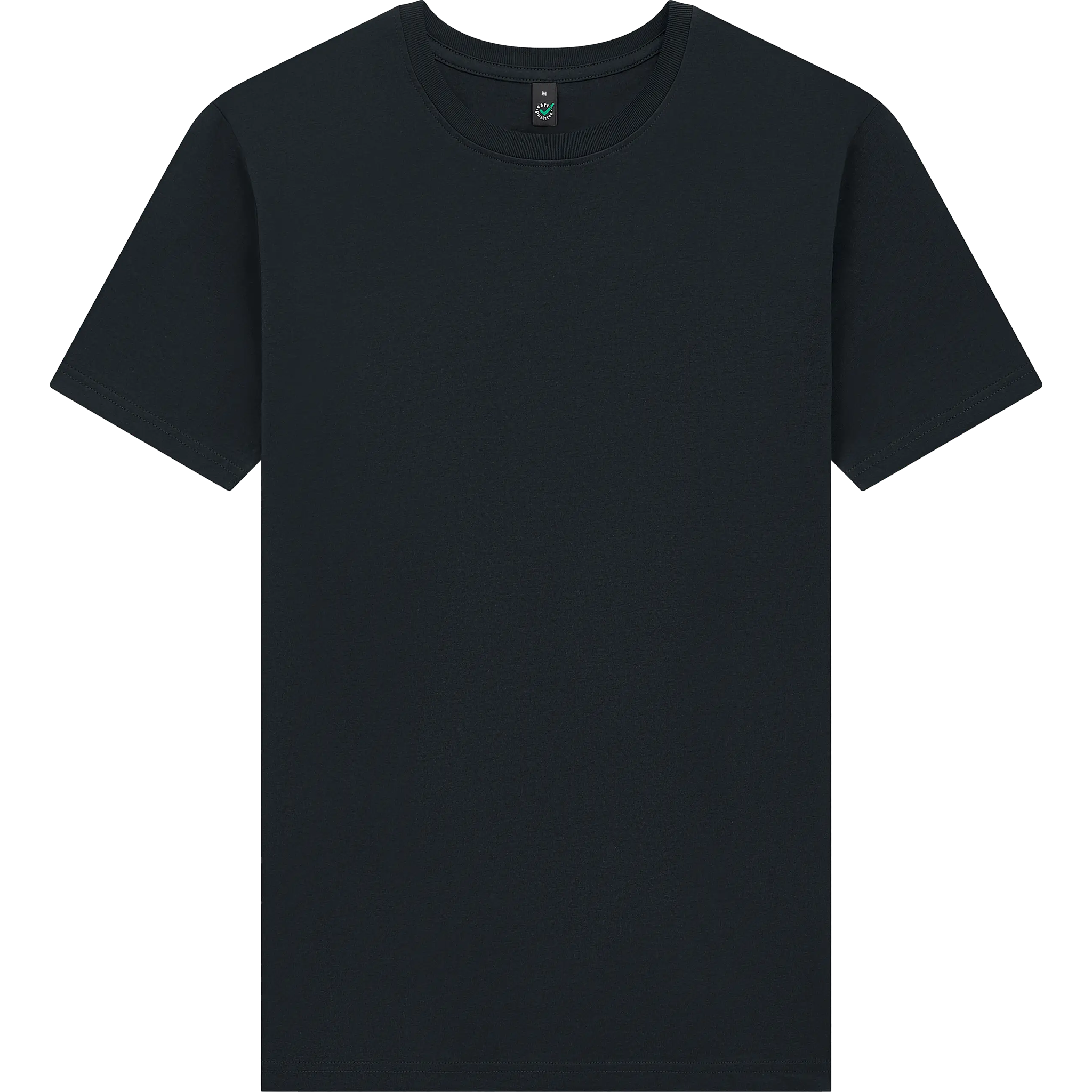 Earth Positive® Premium Jersey T-Shirt EP185 in navy, front view showcasing the comfortable, eco-friendly cotton t-shirt.