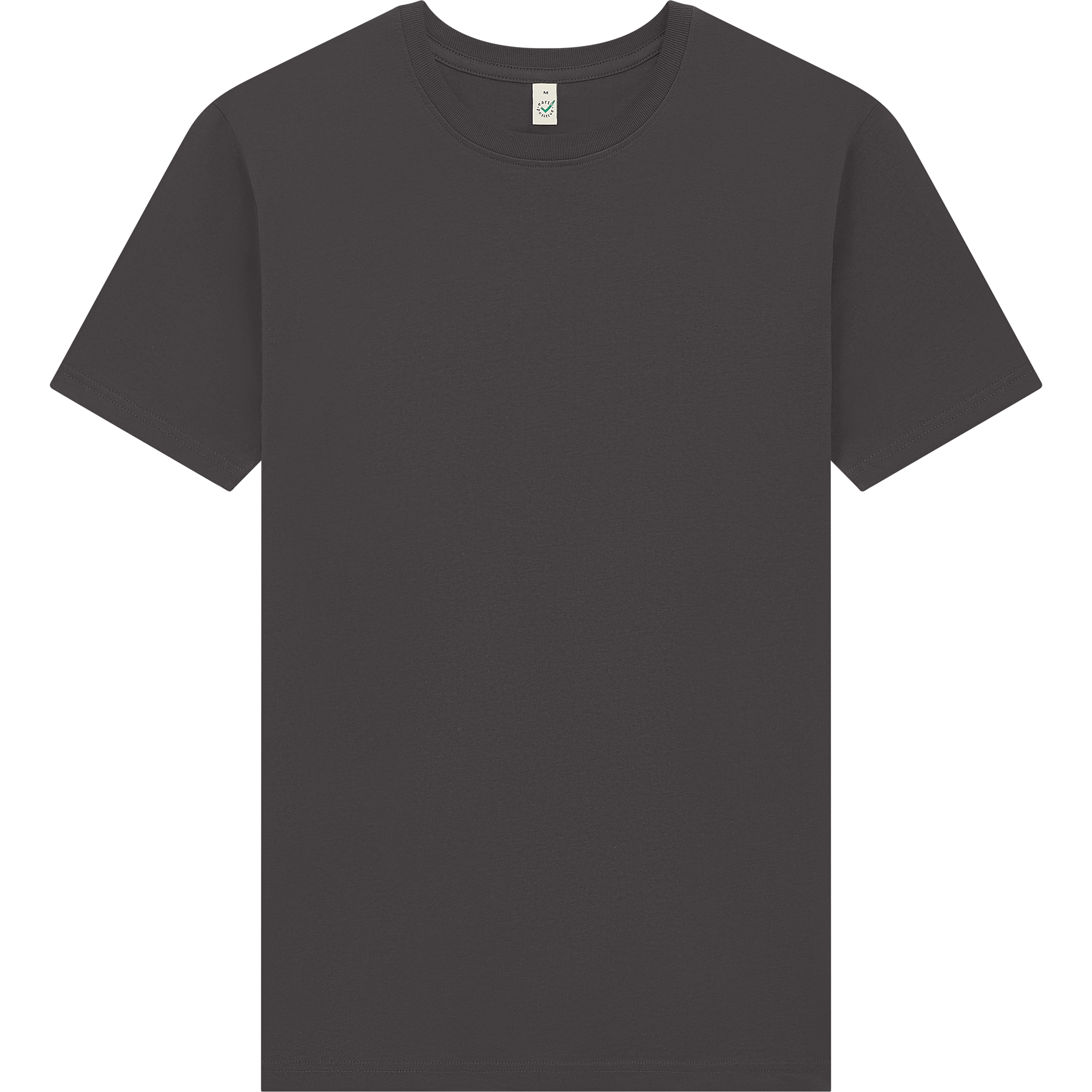 Earth Positive® EP185 premium jersey T-shirt front view, soft fabric, classic crew neck, in vibrant color, designed for comfort.