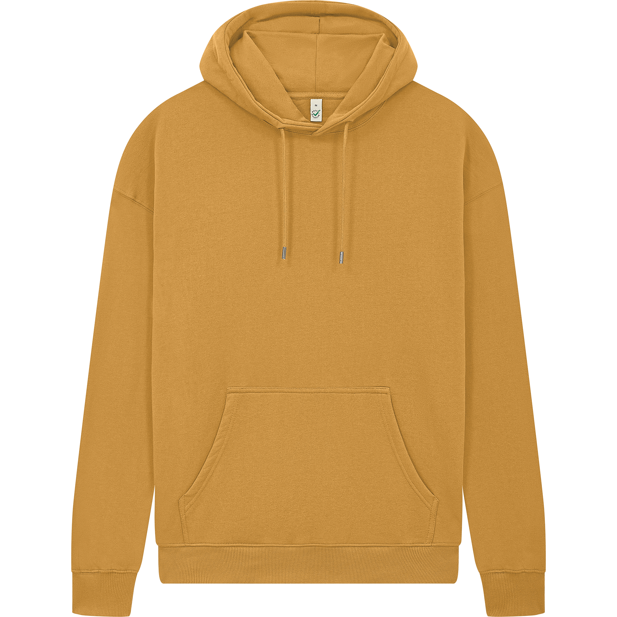 Earth Positive® EP301 pullover hoodie front view, soft cotton fabric, featuring a classic design with the brand logo on the chest.