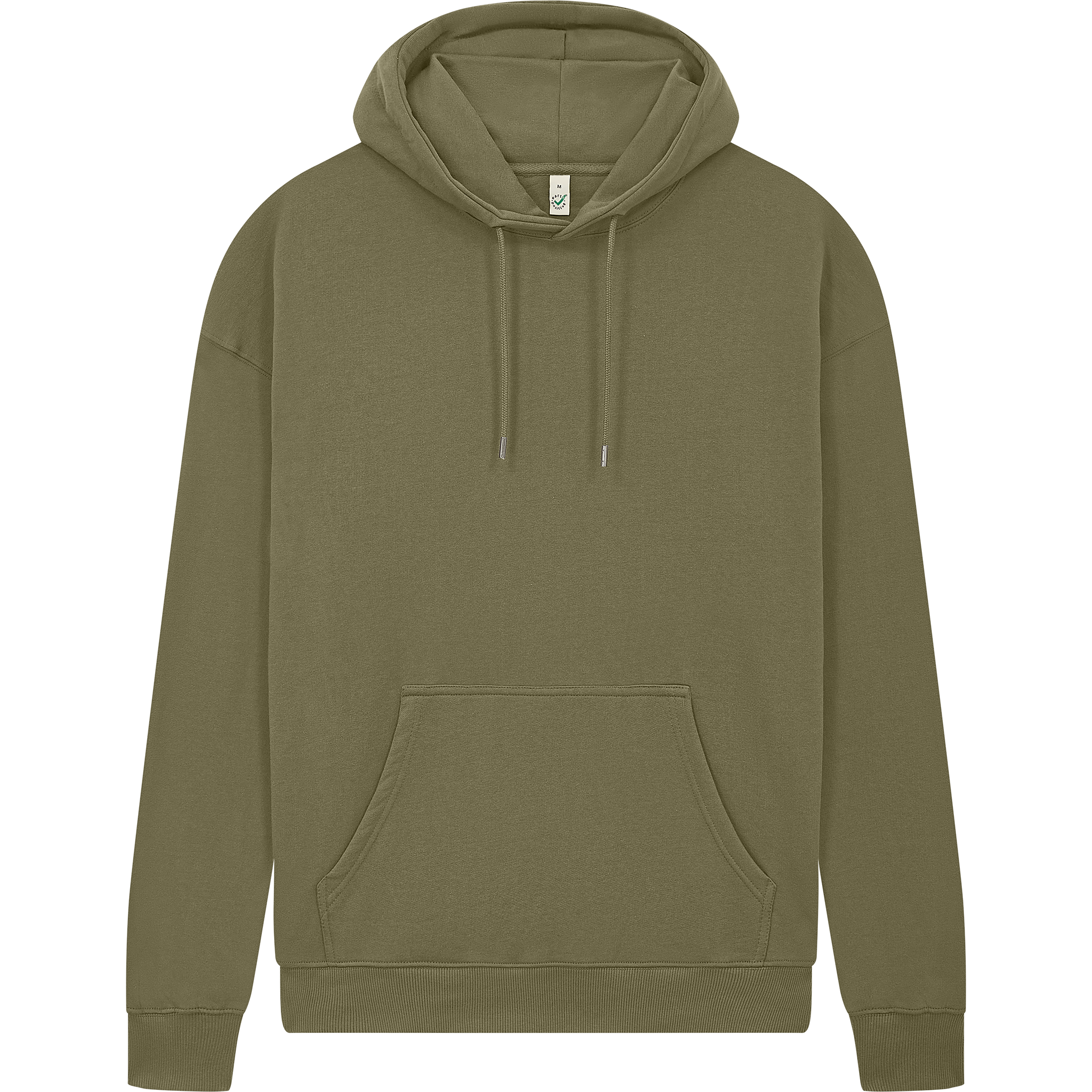 Earth Positive® EP301 pullover hoodie with front view, soft cotton fabric, and classic fit in a stylish design.